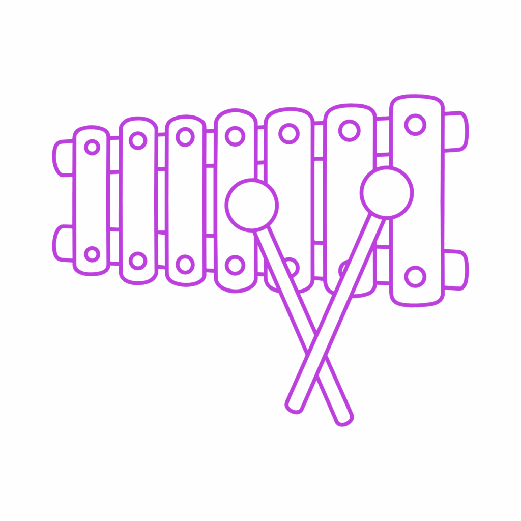 purple xylophone graphic