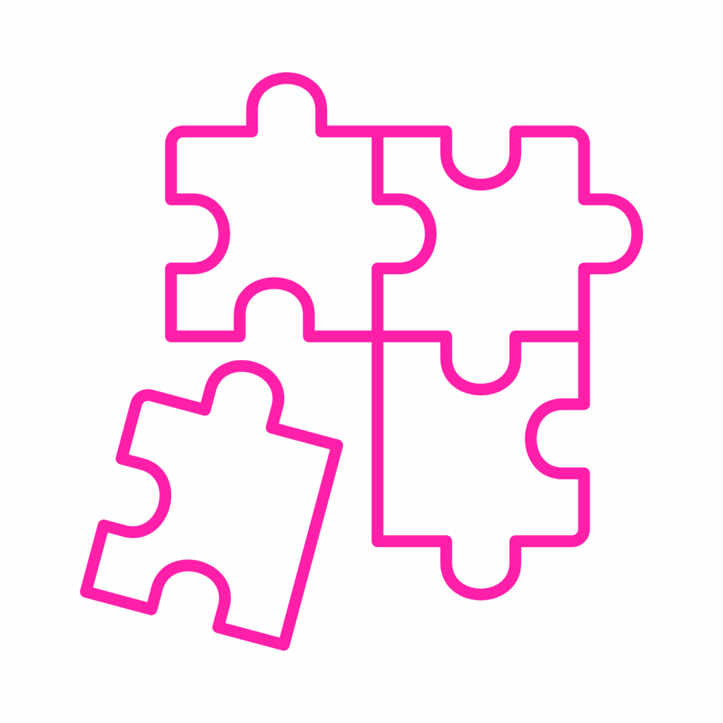 Puzzle pieces graphic